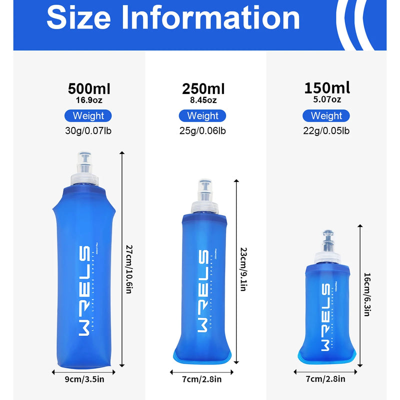 Garrafas Dobráveis de Silicone